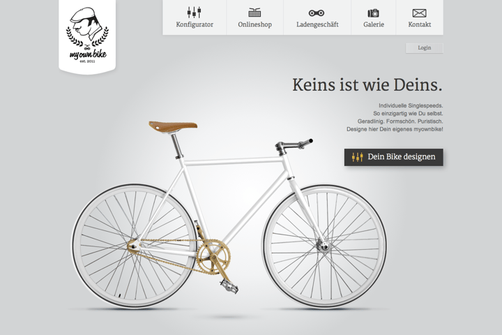 my own bike website preview